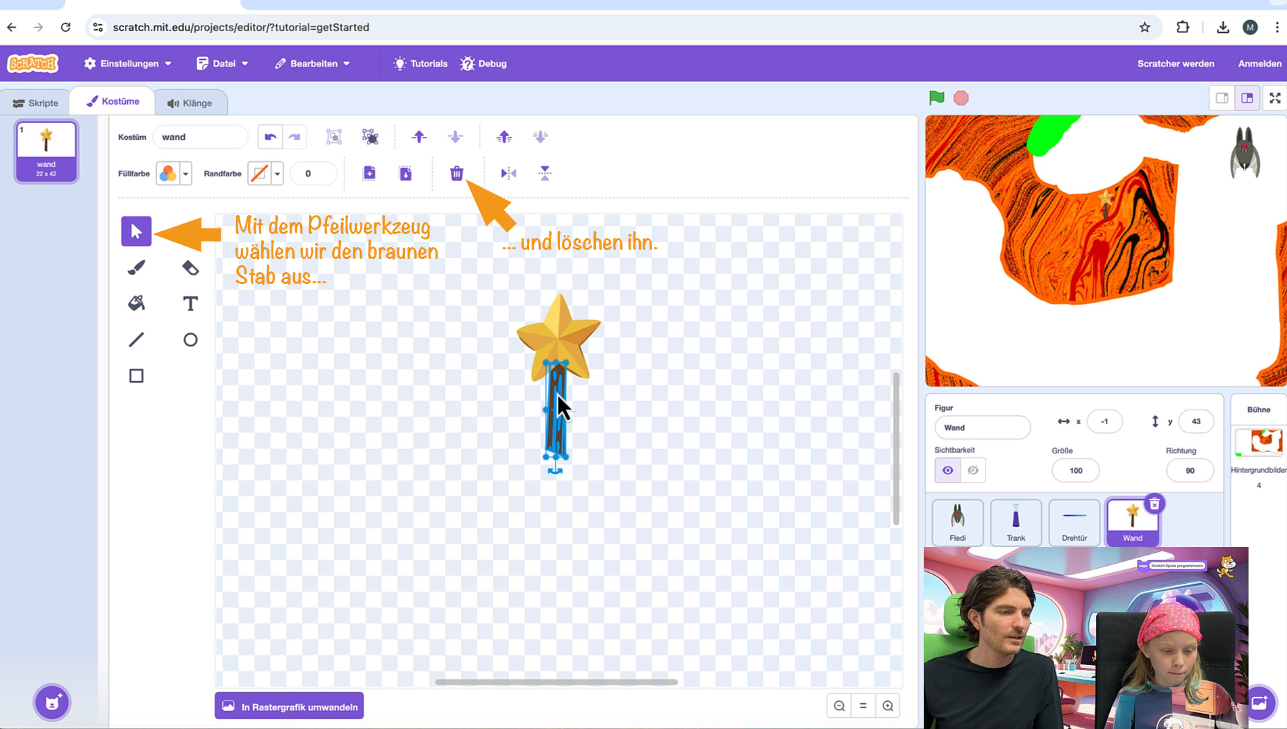 Teleporter-Start erstellen und animieren