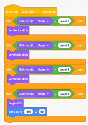 Levelstart: Teleporter je Level zeigen/verstecken
