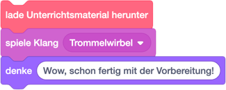 Scratch Blöcke Unterrichtsmaterialien