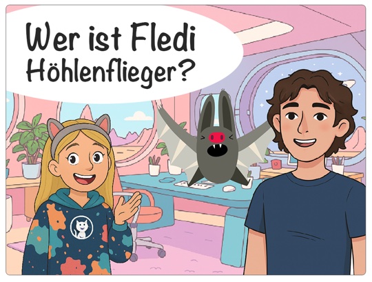 Comic Fledi Höhlenflieger – Bild 1