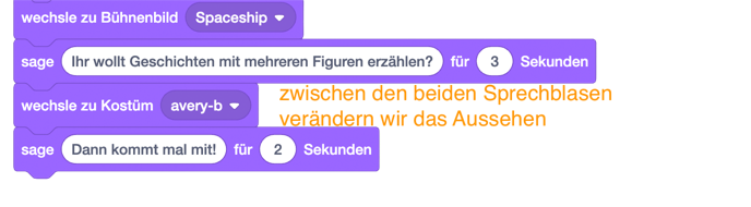 Sprechblasen mit Zeit