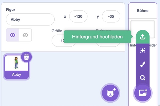 Hintergrundbild hochladen